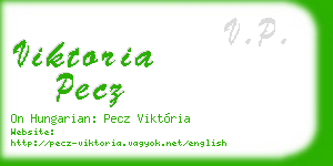 viktoria pecz business card
