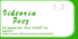 viktoria pecz business card